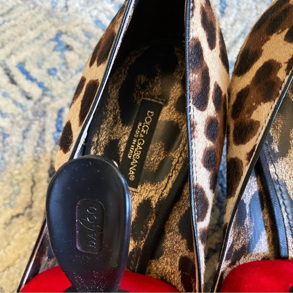 D&G Leopard Print Kitten Heels - Picture 2 of 7